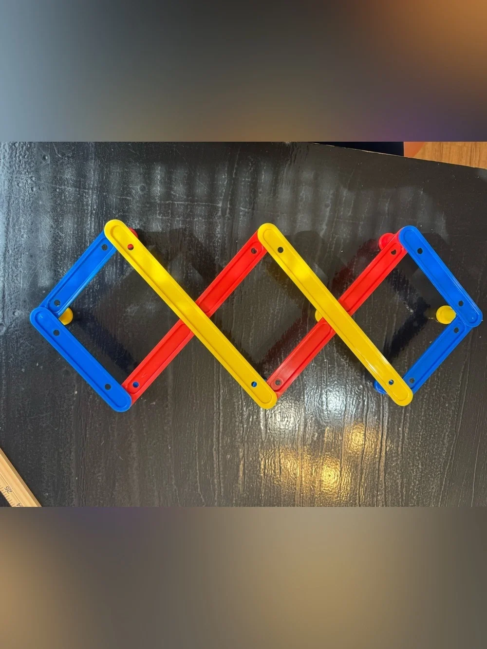 vintage expandable peg coat rack primary colors